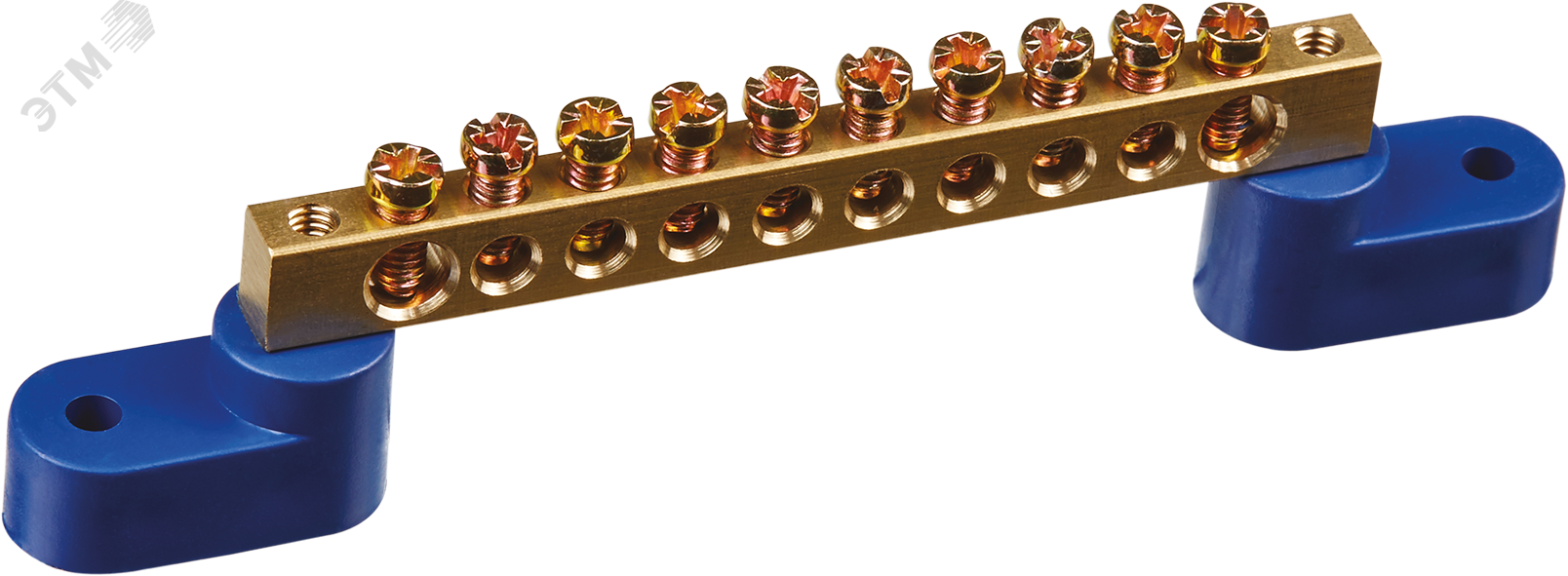 Шина нулевая на двух угловых изол NBB-M69-10C2/B