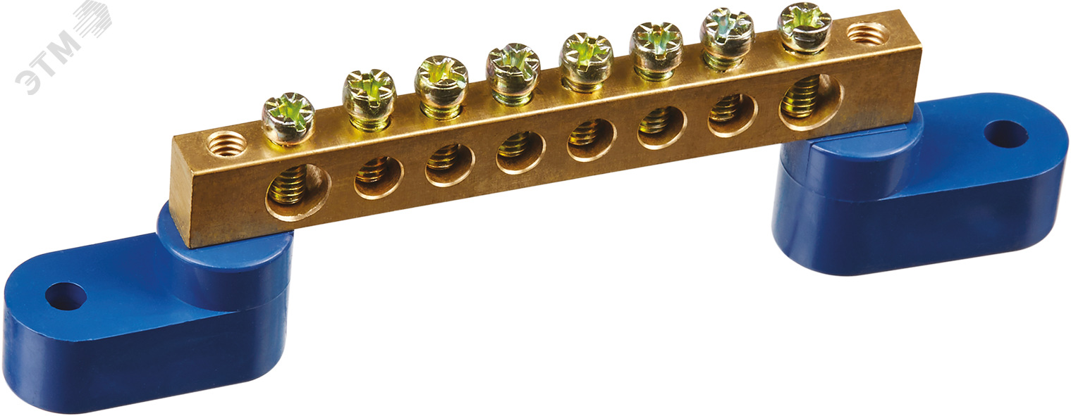 Шина нулевая на двух угловых изол NBB-M69-8C2/B