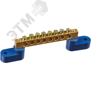 Шина нулевая на двух угловых изол NBB-M69-8C2/B