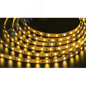 Лента светодиодная LEDх60/м 5м 4.8w/m 12в.Pro желтый