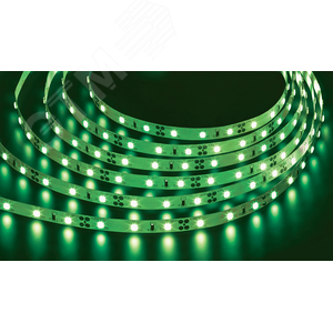 Лента светодиодная LEDх60/м 5м 4.8w/m 12в.Pro зеленый