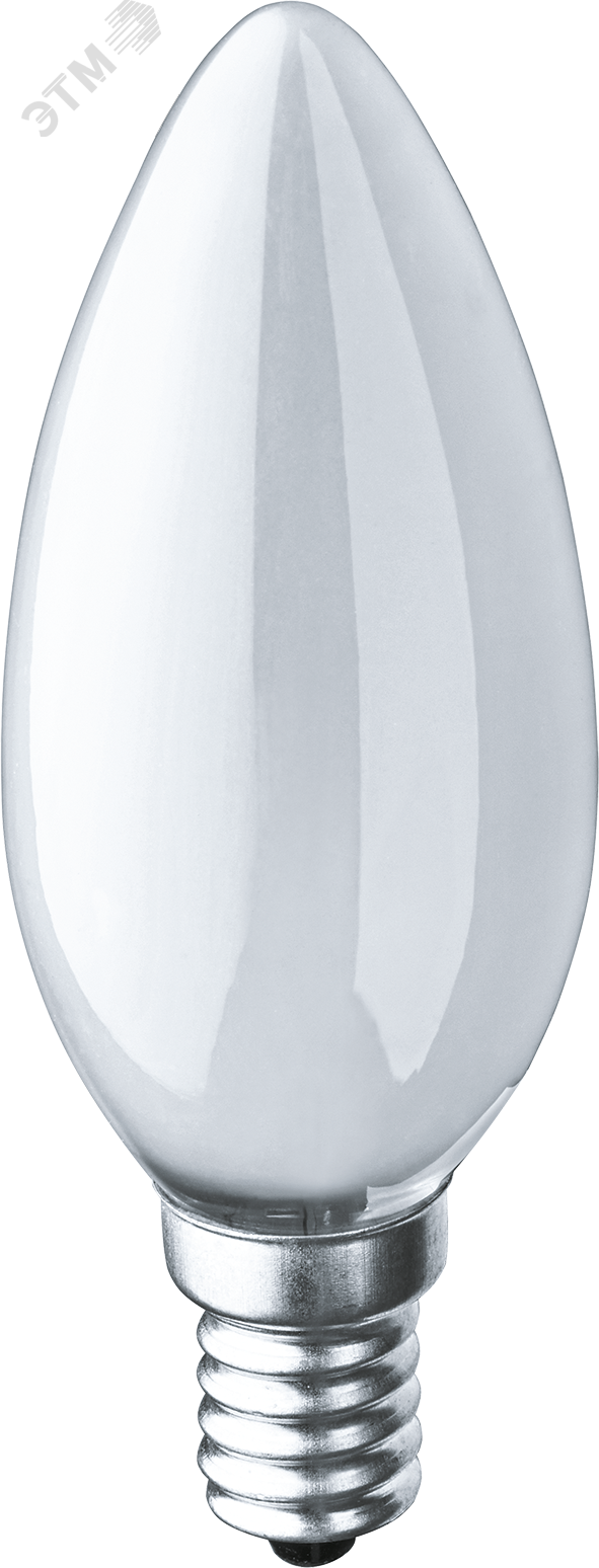 Лампа накаливания декоративная ДС 40вт B35 230в Е14 матовая (свеча)