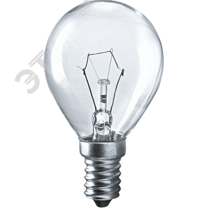 Лампа накаливания декоративная ДШ 40вт Р45 230в Е14 (шар)