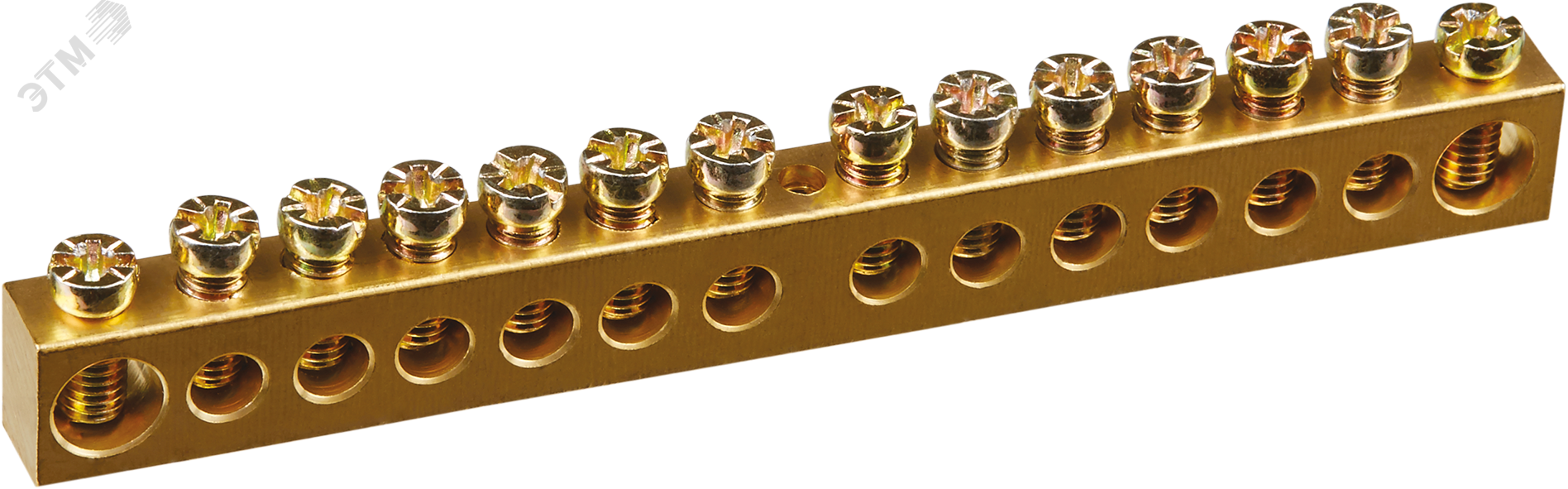 Шина нулевая 8х12мм 14/1 (14групп/крепеж по центру)