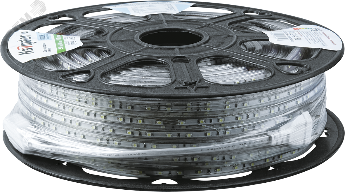 Лента светодиодная LEDх60/м 1м 4.8w/м 220в IP67 дневной