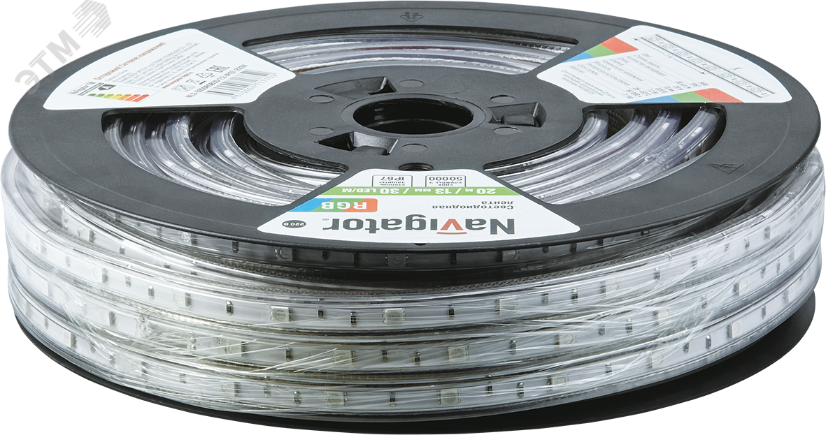 Лента светодиодная NLS-5050RGB30-7.2-IP67-220V