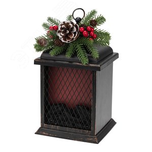 Светодиодный камин Рождество с эффектом живого огня 15х14х26см