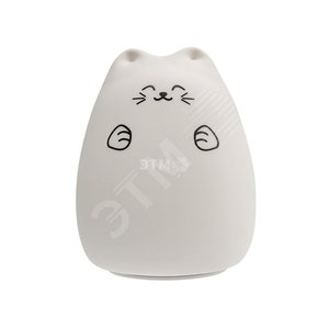 Ночник силиконовый Котик USB с 3 режимами, RGB-свечение