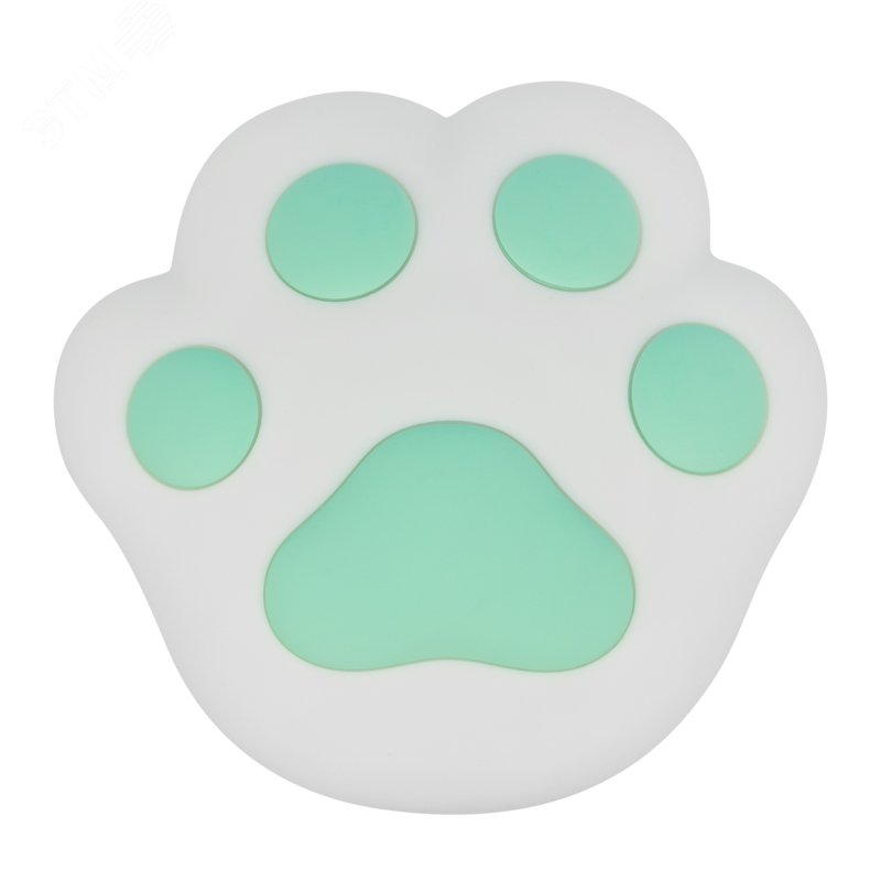 Ночник силиконовый Кошачья лапа бирюзовый