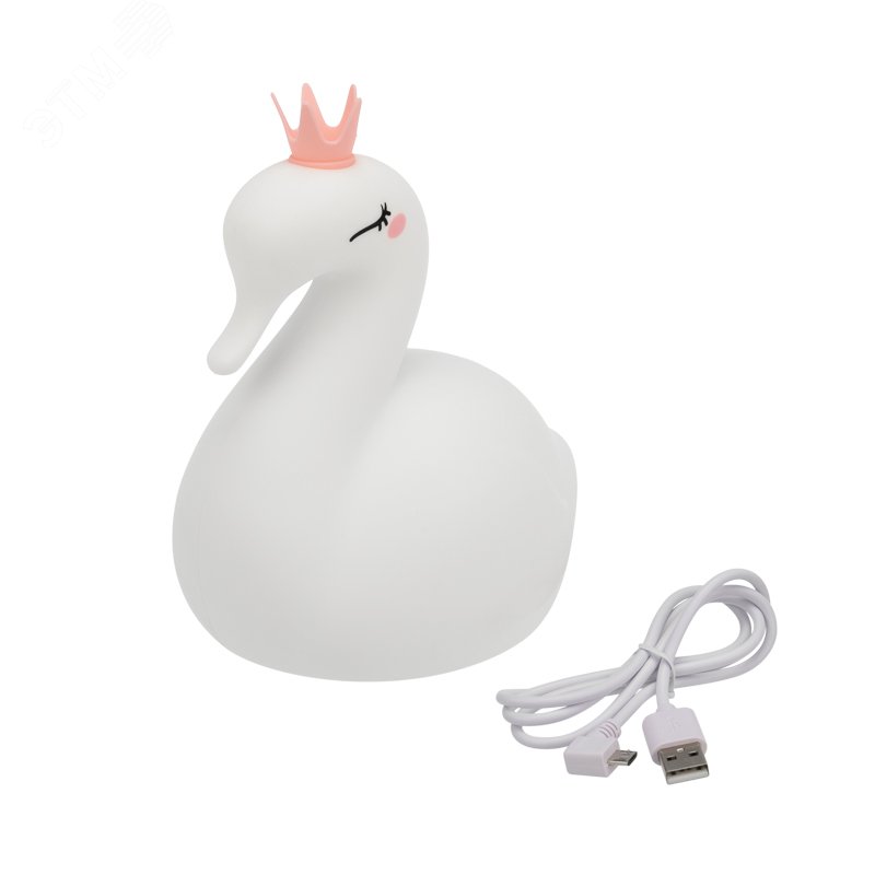 Ночник силиконовый Лебедь