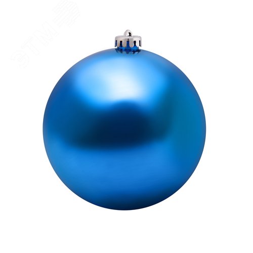 Фигура ёлочная Шар 15 см, синий глянцевый