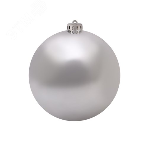Фигура ёлочная Шар 15 см, серебряный глянцевый