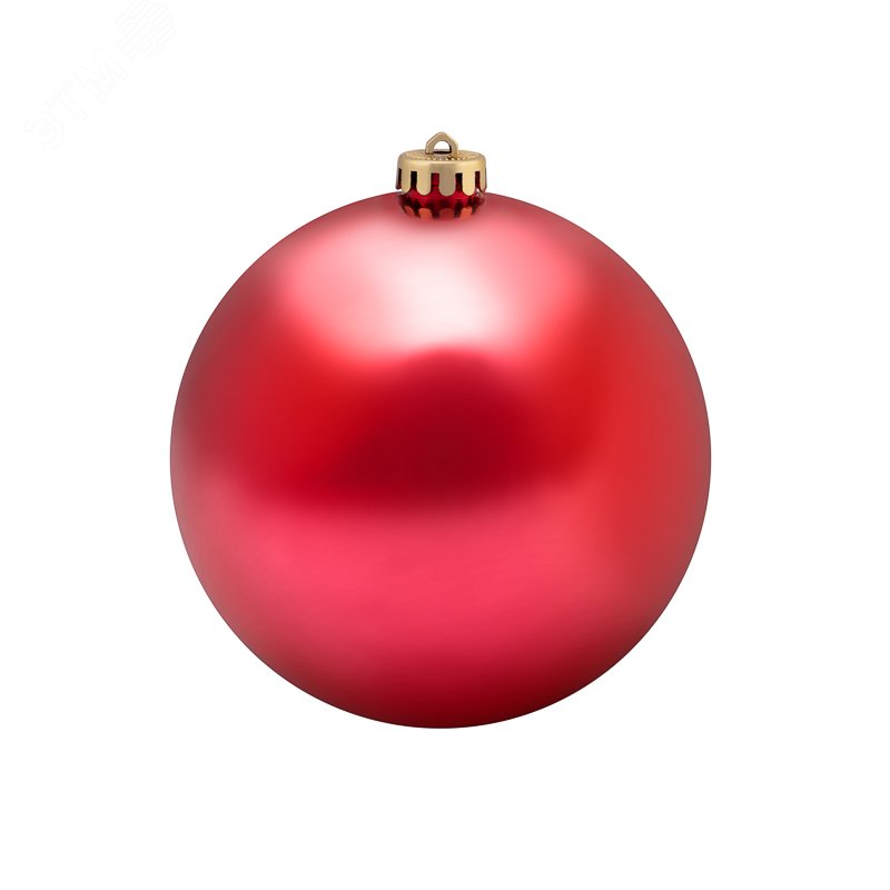 Фигура ёлочная Шар, 15 см, красный матовый