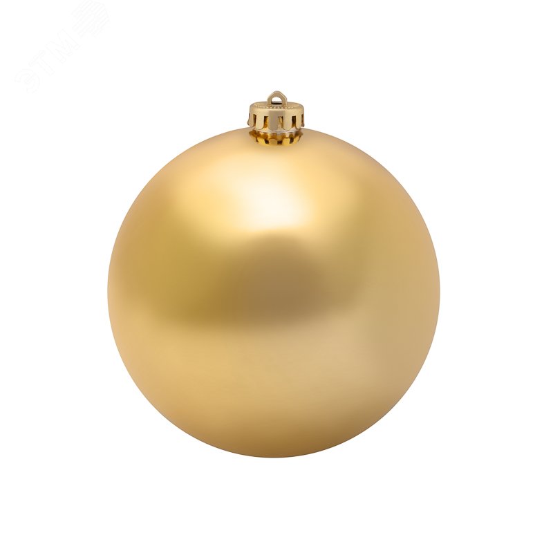 Фигура ёлочная Шар, 15 см, золотой матовый