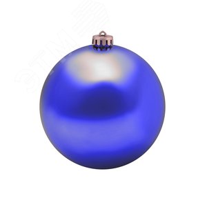 Елочная фигура Шар 15 см цвет синий матовый