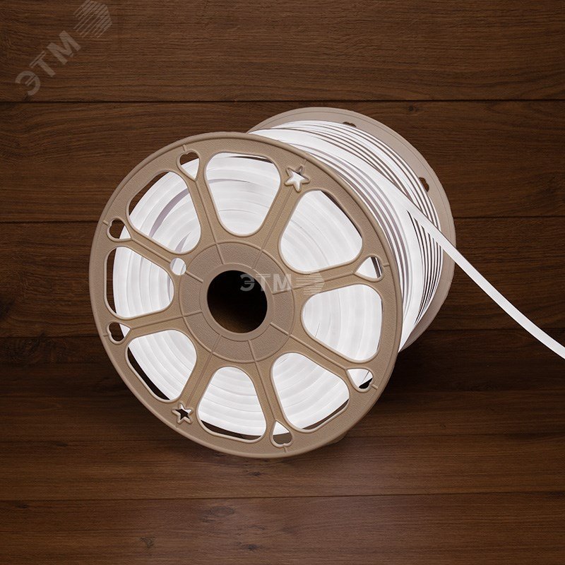 Гибкий неон LED SMD 8х16 мм, белый, 120 LED/м, 100 м