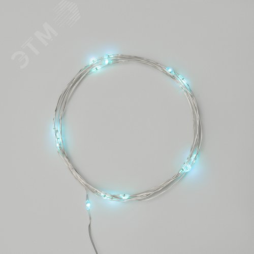 Гирлянда Роса, 2 м, 20 диодов, голубой, тонкий батарейный блок