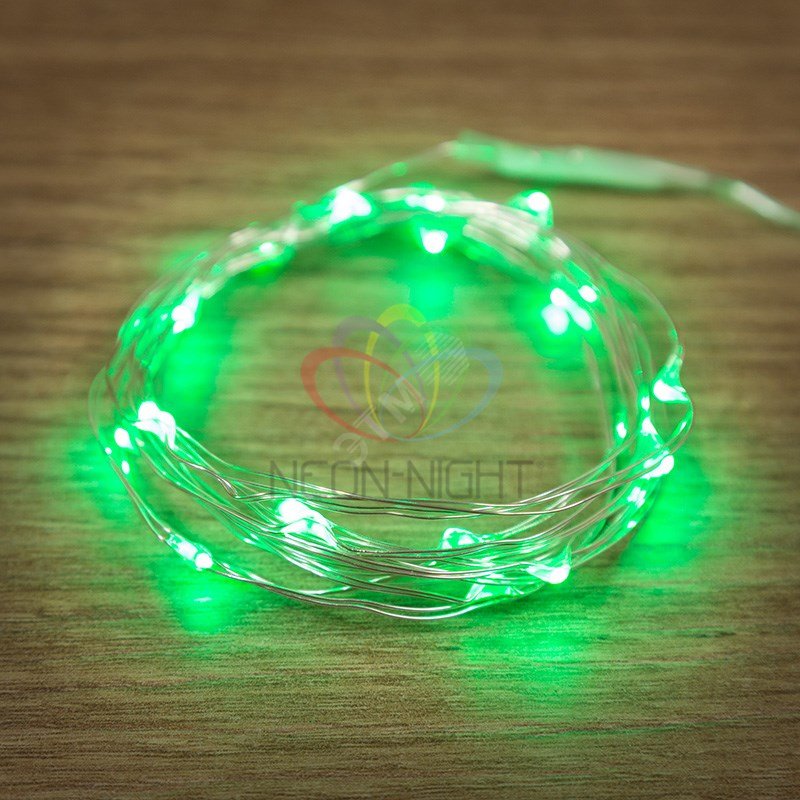 Гирлянда Роса, 2 м, 20 диодов, зеленый