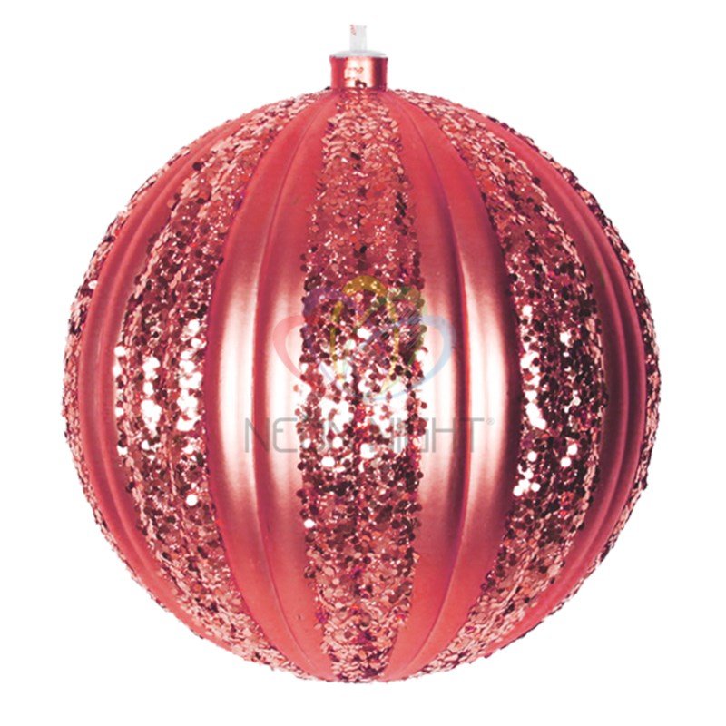Фигура ёлочная Шар 10 см, красный глянцевый