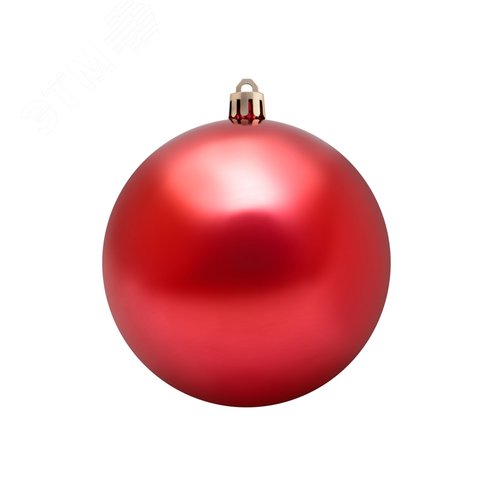Фигура ёлочная Шар 10 см, красный глянцевый