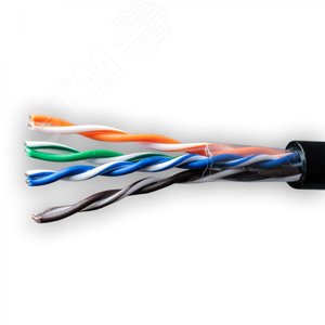 Витая пара UTP 4 пары AWG 24 Cat.5e внешняя CCA Net.on 305м (UTP 4x2x0,5 Out/CCA)