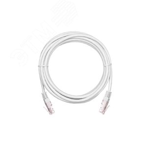 Шнур U/UTP 4 пары категория 5e 2хRJ45/8P8C T568B медный PVC белый 0.5м 10шт.