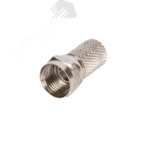 Коннектор F-типа для коаксиальных кабелей RG6, накручивающийся, без пина ( 10 шт)