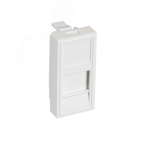 Вставка 22 5x45мм 1 порт под модули Keystone белая 10 шт.