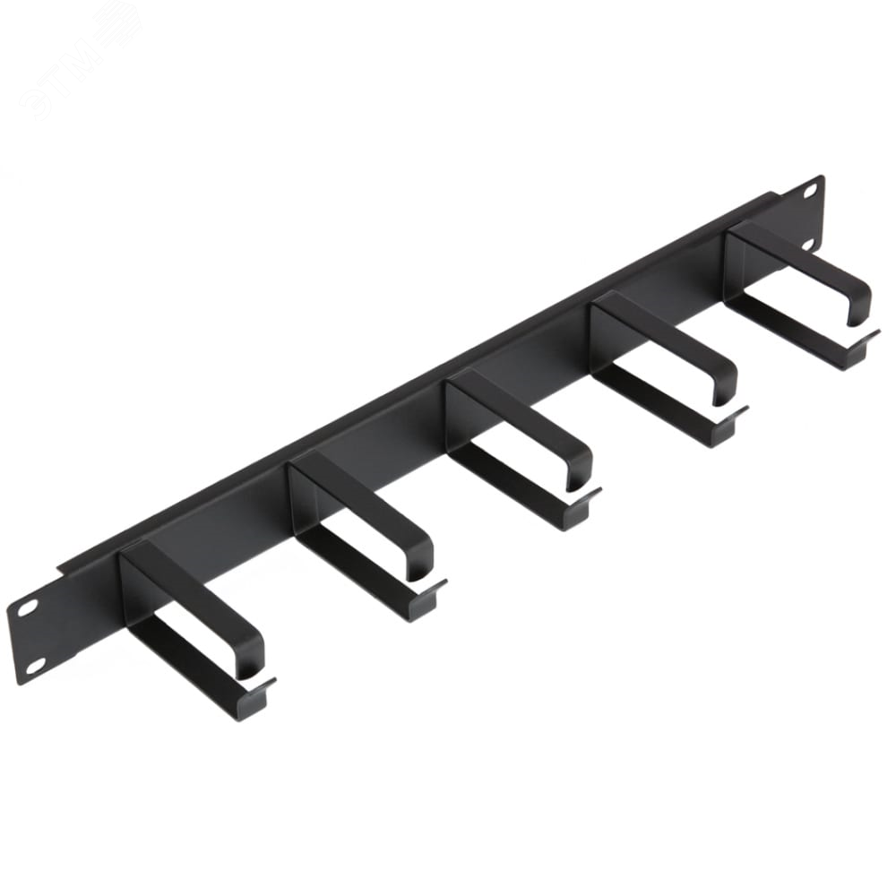 Органайзер оптический 19', 2U, металлический, с пластиковыми направляющими, черный