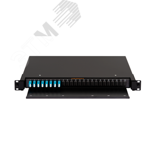 Кросс оптический кросс NIKOMAX 19'' Premium Line, 1U, укомплектованный на 16 портов LC/UPC (8 двойных LC/UPC адаптеров), мм 50/125 OM3, выдвижной, с п