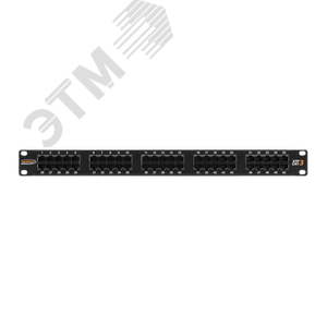 Панель 19' 1U телефонная 50 портов Кат.3 RJ45/8P6C черная