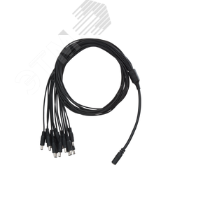 Кабель питания для системы мониторинга, разветвитель, 1 на 17 разъемов, 1,2м, черный