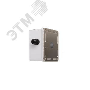 Индустриальный корпус настенной розетки, 1 порт, под модули-вставки, IP67, металлик