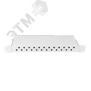 Кросс оптический 19 дюймов, 1U, до 24 FC/ST портов, серый