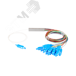 Сплиттер планарный 1x16, одномодовый, G.657.A1, SC/UPC, миникорпус, 0.9 мм