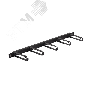 Органайзер 19д 05U кольца 80мм металлический черный ( 2шт)