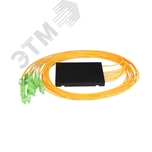Сплиттер планарный 1x8, одномодовый, G.657.A1, SC/APC, станд.корпус, 2 мм