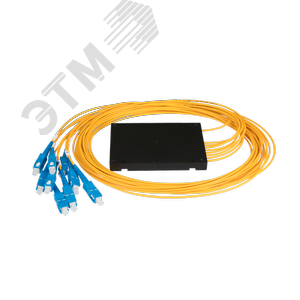 Сплиттер планарный 1x8, одномодовый, G.657.A1, SC/UPC, станд.корпус, 2 мм