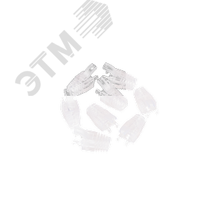 Защитный колпачок, диаметр 5,5мм, с защитой защелки, прозрачный, 100шт