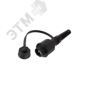 Индустриальный модуль-розетка, Кат.6, RJ45/8P8C, неэкранированная, IP67, черный