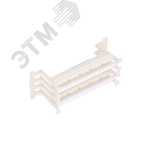 Настенный блок 110 типа, 100 пар, с ногами и c этикеткой, белый