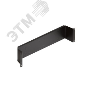 Конструктив 19' 2U используется с кронштейнами для установки плинтов в шкаф или стойку черный