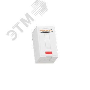 Настенная розетка, 1 порт, Кат.5e, RJ45/8P8C, для FT-TOOL, экраннированный, со шторкой, белая