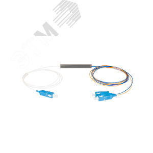 Сплиттер планарный 1x2, одномодовый, G.657.A1, SC/UPC, миникорпус, 0.9 мм