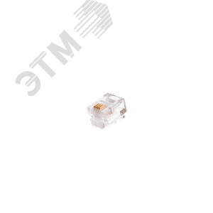 Коннектор под витую пару, категории 3, 6P4C, 100 шт.