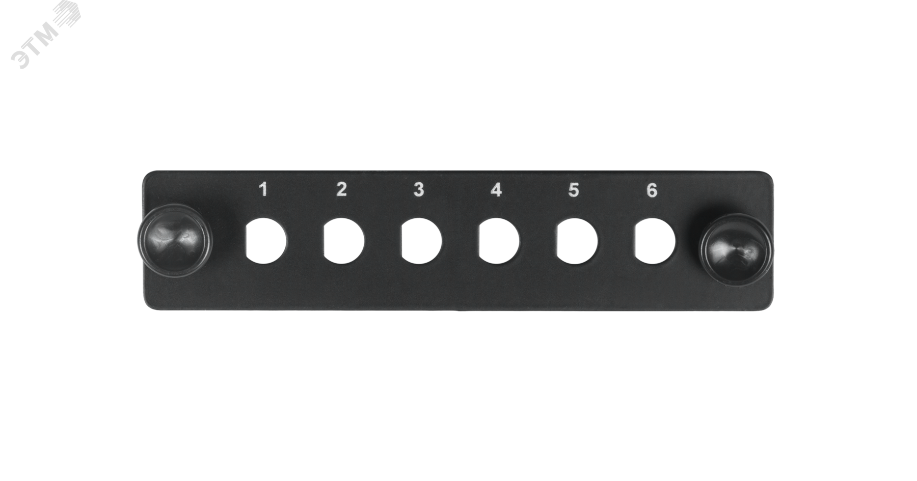 Панель адаптерная, до 6 двойных адаптеров SC, черная