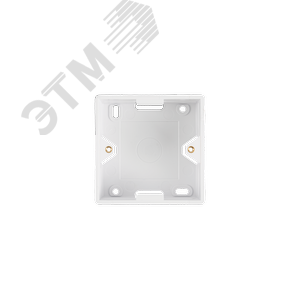 Коробка настенная, под лицевые панели и розетки формата 80х80мм, белая