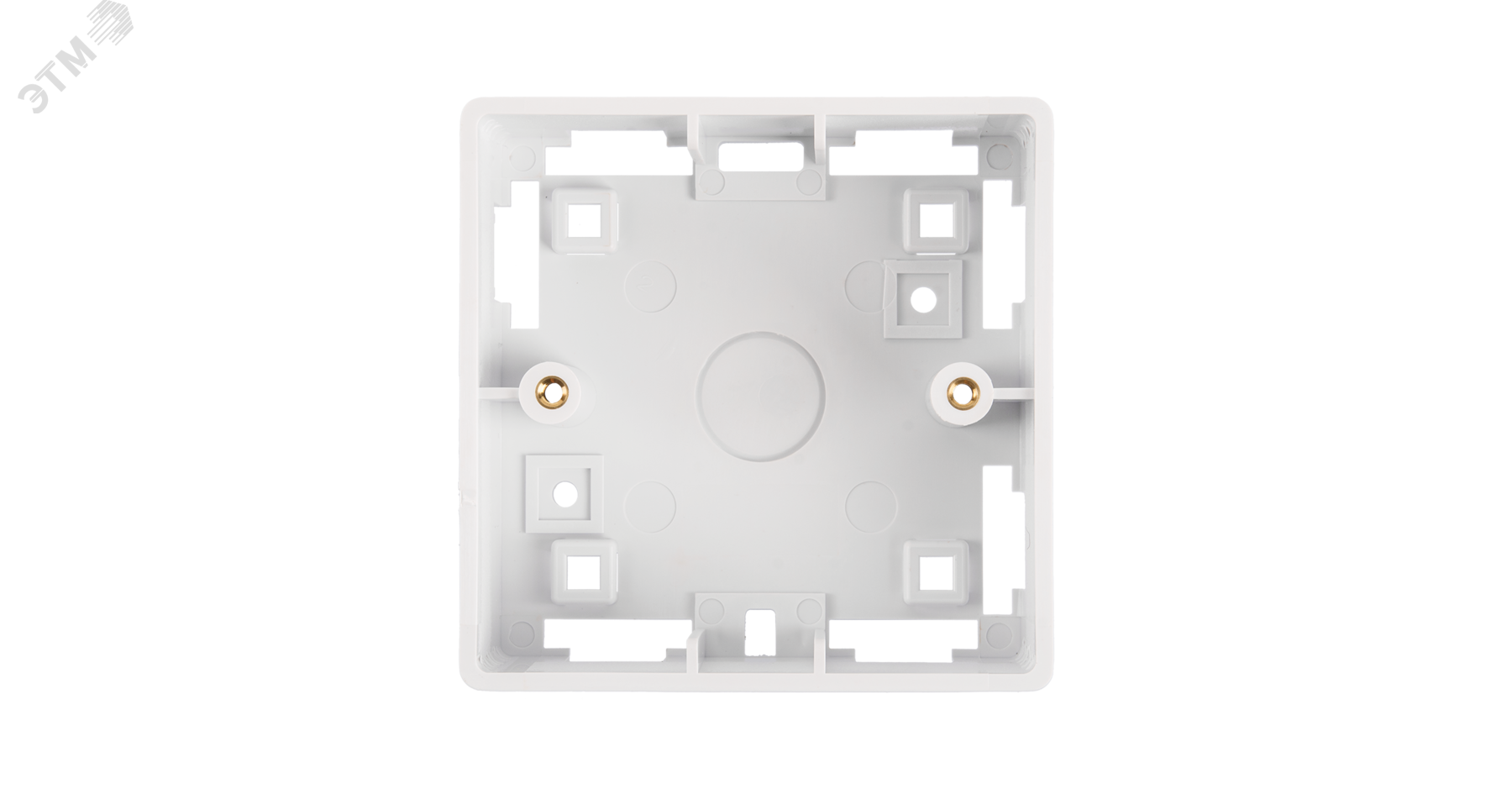 Коробка настенная, под лицевые панели и розетки формата 86х86мм, белая
