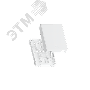 Корпус оптеской настенной розетки, до 2 портов SC или LC, белый