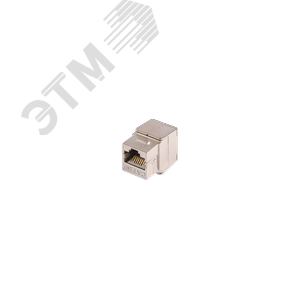 Модуль Keystone, Кат.5е, RJ45/8P8C, 180 градусов, самозажимной, экран., металлик